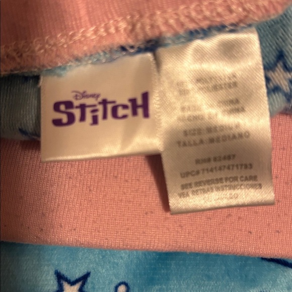 Disney Blue and Pink Stitch Pajama Bottoms - Picture 2 of 2